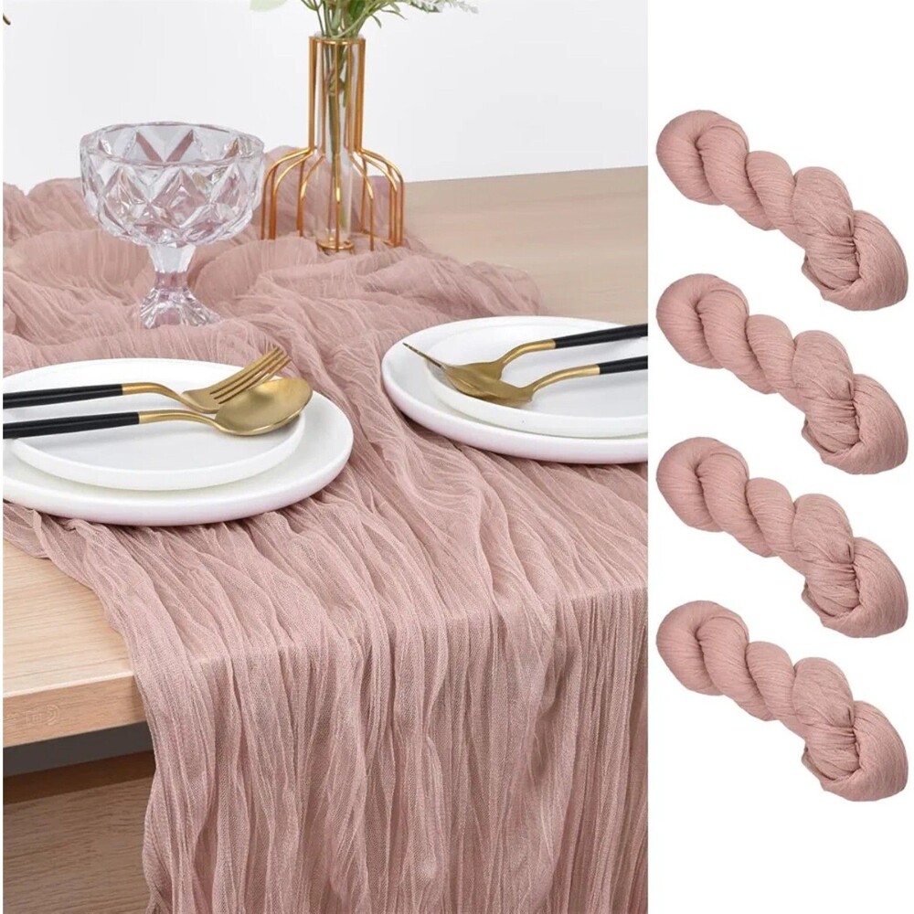 Pack of 5 Dusty Pink Table Runners NEW